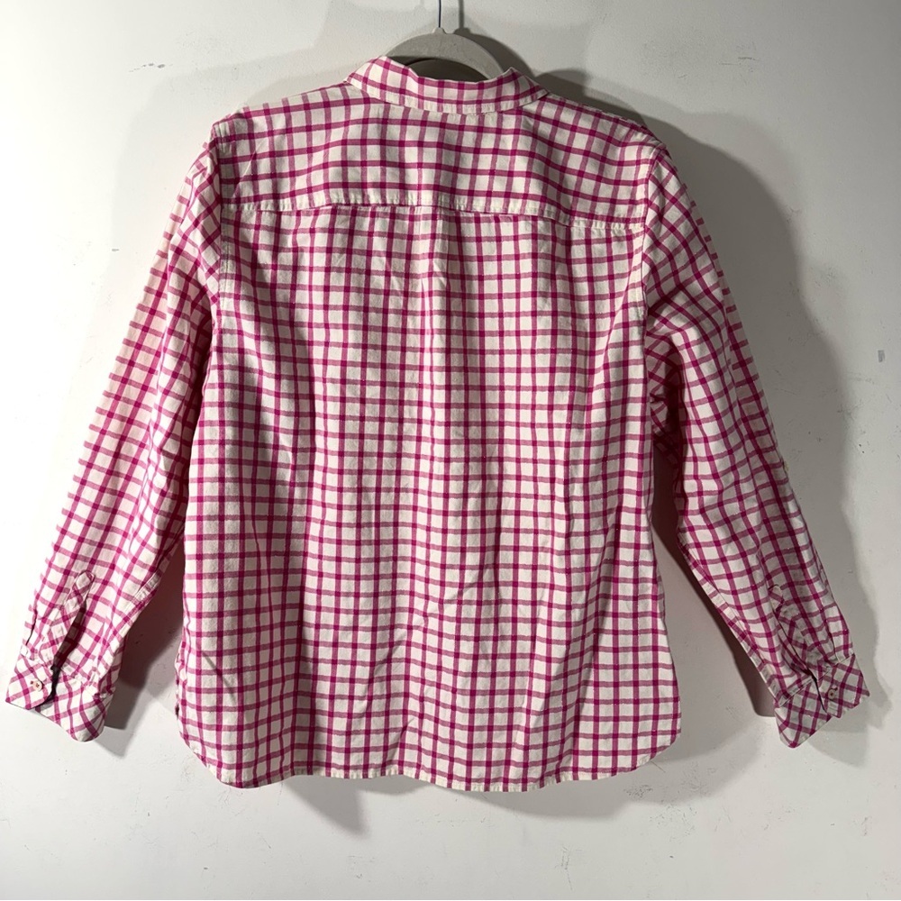 Talbots Pink Plaid Button Down Shirt - Picture 8 of 11